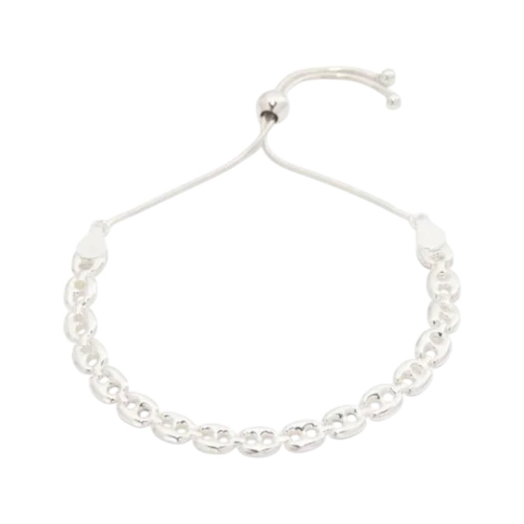 Mia Fiore Silver Made In Italy Sterling Silver Marina Chain Bolo Bracelet 84$
